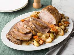 Recipe Of The Day 5 Star Roast Pork Loin With Apples Roasted With Sweet Sliced Apples And Veggie Food Network Recipes Pork Loin Roast Pork Loin Roast Recipes