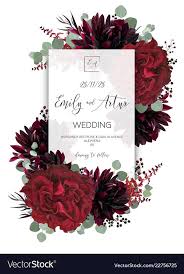 Wedding Floral Invite Save The Date Card Design Vector Image On Vectorstock Floral Invitation Digital Invitations Wedding Wedding Invitation Card Design