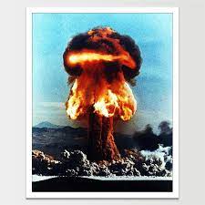 Space Age Nuclear Explosion Print Remastered Atomic Bomb Explosion Nuclear Bomb Atomic Bomb