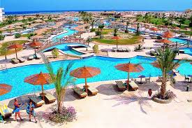Egypte Hurghada Hilton Hurghada Long Beach Resort 4 Kindvriendelijk Lang Prive Zandstrand De Schitterende Rode Zee Snorke Hurghada Reizen Las Vegas Hotels