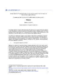 Chart 1 shows some of the achievements thus far. Submission To The Un Committee On The Elimination Of Discrimination Against Women Malaysia Global Detention Project Mapping Immigration Detention Around The World