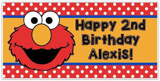 When it comes to birthday decor, we're pretty big advocates for making as much of it as possible yourself! Amazon Com Elmo Sesame Street Birthday Banner Personalized Party Decoration Handmade