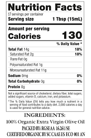 94 52 32 3 200 °c (392 °f) ghee: Organic Extra Virgin Olive Oil 8 5oz The Napoleon Co
