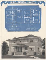 Foursquare Prairie Box Plan 1924 Radford S Blue Ribbon Homes 1920s House Design Craftsman Style House Plans Bungalow House Plans Vintage House Plans