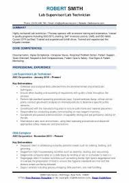 The medical laboratory technician job description entails diagnosing the patient, carrying out tests pertaining to immunology or toxicology. Lab Technician Resume Samples Qwikresume
