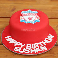 Cakes by khatun on instagram: Liverpool Printed Cake With Fondant