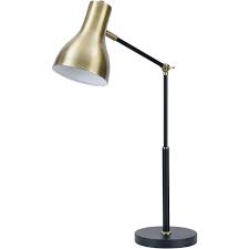 Check out our brass desk lamp selection for the very best in unique or custom, handmade pieces from our lamps shops. Southern Enterprises Colerman Adjustable Desk Lamp In Brushed Brass And Black Lt8155