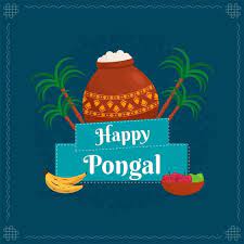 Happy Pongal Text With Traditional Dish In Mud Pot Happy Pongal Happy Text