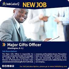 Major Gifts Officer Major Gift Job Opening Job Posting