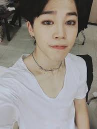 Bts Jimin This Black Hair Is Growing On Me More And More Bts Jimin Jimin Jimin Selca