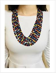 Check spelling or type a new query. Amazon Com Colorful Black Flower Power Beaded Daisy Chain Necklace Thin Beaded Flower Necklace Native America Style Jewelry Handmade Bead Necklace Handmade Products