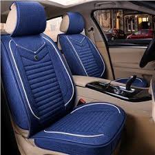 Pink丨black丨blue丨beige丨coffee Streamlined Design Pure Colour Flax Material Universal Fit Car Seat Covers Beddinginn Com Car Seats Fit Car Carseat Cover