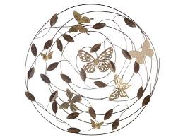 Bring contemporary abstraction to your home with this large circle metal wall art. Metal Butterfly Wall Decor Round Butterfly Wall Hanging