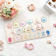 5 out of 5 stars. Name Puzzle With Pegs Busy Puzzle Montessori Toys Wooden Etsy Montessori Toys Baby Puzzles Name Puzzle