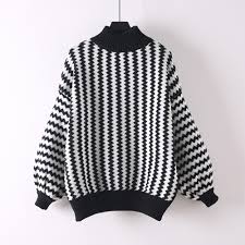 Black And White Striped Turtleneck Sweater Middle Length Black And White Striped Turtleneck Sweater Pu27 In 2020 Striped Turtleneck Sweaters Turtle Neck