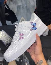Pop Up Exclusive Butterfly Lightning Air Force 1 Custom Vintagewavez Nike Shoes Air Force Jordan Shoes Girls White Nike Shoes