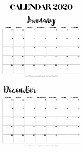 Free Download Printable Pdf Calendar 2020 No Email Needed Monthly Calendar Printable Calendar Printables Free Printable Calendar