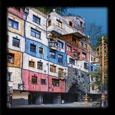 Eine soziale wohnanlage der gemeinde wien. Hundertwasserhaus Wien Als Grosses Fotoposter