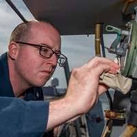 U.S. Air Force Airman Jacob Lopez, a hydraulic systems