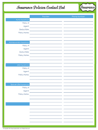 31 Days Of Home Management Binder Printables Day 12 Insurance Contacts Organizing Homelife Home Management Binder Home Organization Binders Organizing Homelife