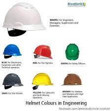 Helmet Colours In Engineering Engineering Tools Engineering Diy Electrical