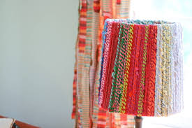 I love the pretty striped ribbon on your lampshade and the thrift store lamp too. 10 Adorable Diy Lampshades