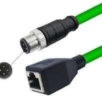 Amazon.com: GXMRHWY M12 4-pin D Code Male to RJ45 Female ...