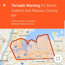 The national weather service forecast office in new york, ny provides official forecasts and warnings for new york city, long island, the lower hudson valley of new york, northeastern new jersey, southern connecticut and the surrounding coastal waters. Tornado Warning Issued For The Bronx Welcome2thebronx