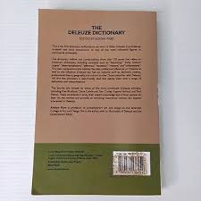 The Deleuze Dictionary Edited by Adrian Parr Paperback Philosophy Art  Design