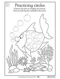 practicing circles kindergarten preschool reading writing worksheet greatschools