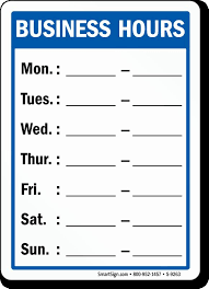 Printable Business Hours Sign Fresh Business Hours Signs Business Hours Sign Business Letter Template Business Signs