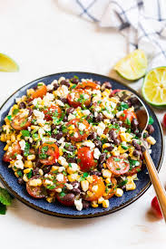 Black Bean Corn Tomato Salad Recipe This Easy And Delicious Black Bean Corn Salad Is The Perfect Make Ahead Dish For Potlucks Or Meal Prep It In 2020 Black Bean Corn Salad Potluck Dishes Salad Meal Prep