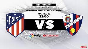 La hora de este partido será a las 12:00 horas, hora colombia8na. Liga Santander 2018 19 Atletico De Madrid Vs Huesca Horario Y Donde Ver En Directo Hoy Por Television Marca Com