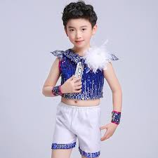 Current catalog | tap • jazz. Kids Jazz Dance Costumes Royal Blue Silver Paillette Modern Dance Street Performance School Competition Outfits Material Polyester Not Stretchable Fabric Content Nbs