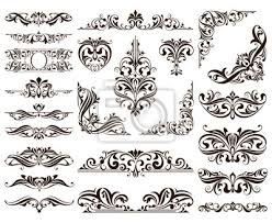 Maybe you would like to learn more about one of these? Art Deco Design Elemente Der Vintage Ornamente Und Grenzen Ecken Leinwandbilder Bilder Art Deco Kalligraphische Filigran Myloview De