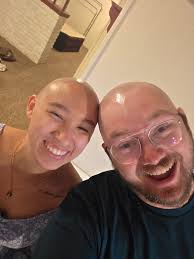 We shaved our heads yesterday for st.baldrick's. This has been my favorite  fundraiser year yet, I love my team. Ayane Mundy Kaleb Webster you guys  rock and you rock the bald looks