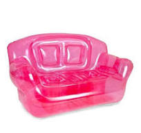 OEM Customized Inflatable PVC 2 person inflatable couch blow up pink  inflatable sofa chair corner sofa armchair air sofa