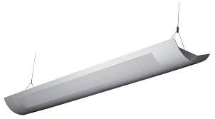 Alcon Lighting Ashton 10103 8 Half Perforated 8 Foot T8 And T5ho Fluorescent Architectural Suspended Light Fixture Uplight Direct And Downlight Indirect Alconlighting Com