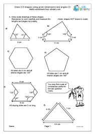 Go to your personalised recommendations wall and choose a skill that looks interesting! Geometry Shape Maths Worksheets For Year 6 Age 10 11 Urbrainy Com