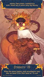 The two play a quick hand of war: Arkham Horror Card Game Gets Full Size Deck Of Tarot Cards In New Expansion Wargamer