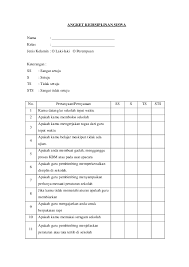 Contoh Angket Penelitian Sosial Kumpulan Soal Pelajaran 5