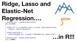 In this article, we will discuss on lasso regression which is one of the regression models that are available to analyze the data. Ridge Lasso And Elastic Net Regression In R Youtube