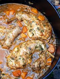 Im Ofen Geschmortes Kaninchen Mit Mohren Food Food And Drink Cooking