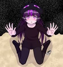 Just wanted to draw an enderman anime girl. What do you think? : r/Minecraft
