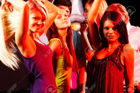 Girls in the night traffic 1976. Group Of Fashionable Girls Dancing In The Night Club Stock Photo Picture And Royalty Free Image Image 8529163