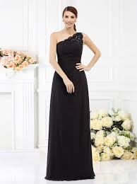 One Shoulder Black Bridesmaid Dresses Chiffon Bridesmaid Dress 11389 Black Chiffon Bridesmaid Dresses Black Bridesmaid Dresses Satin Bridesmaid Dresses