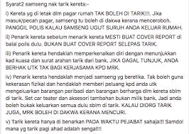 ✓pastikan ejen penarik kenderaan ada kad permit (autoriti ejen. Kes Samseng Tarik Kereta Sebab Tak Bayar Ini Tips Prosedur Yang Wajib Kita Tahu
