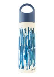 Duo 17 Oz Aqua Stripe Aqua Stripes Stainless Steel Bottle Stainless Steel Water Bottle