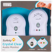 Safety 1st Crystal Clear 2 Channel Audio Monitor With 1 Receiver White Walmart Com