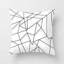 Artists love using this sort of palette to add personality to their work. Black And White Pattern Pillow